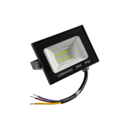 LED floodlight Lemanso 20W 6500K IP65 1120LM 175-265V "Neptune" black LMP72-20