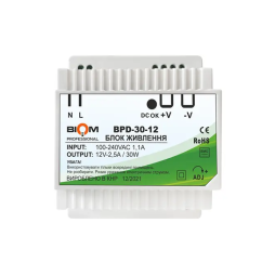 Biom Professional DC12 30W DIN-rail power supply BPD-30-12 2.5A