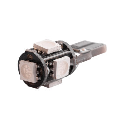 LED car lamp T10-5050-5smd blue 12V LEDUA