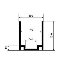 Aluminum profile 2m for LED neon 220V