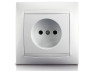 Розетка 1-на LEMANSO Сакура біла                             LMR1020