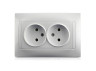 Розетка 2-на LEMANSO Сакура біла                            LMR1022