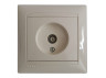 TV socket LEMANSO Sakura cream LMR1124