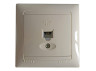 Telephone socket 1-way LEMANSO Sakura cream LMR1125