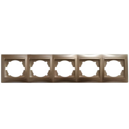 Frame 5-way LEMANSO Sakura gold horizontal LMR1230