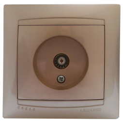 TV socket LEMANSO Sakura gold LMR1224