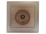 TV socket LEMANSO Sakura gold LMR1224