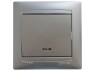 Switch 1-way + LED backlight LEMANSO Sakura silver LMR1304