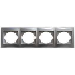 Frame 4-way LEMANSO Sakura silver horizontal LMR1313