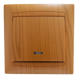 Switch 1st + LED backlight LEMANSO Sakura alder LMR1404