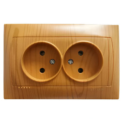 Socket 2-way LEMANSO Sakura alder LMR1422