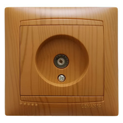 TV socket LEMANSO Sakura alder LMR1424
