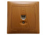 Telephone socket 1-way LEMANSO Sakura alder LMR1425