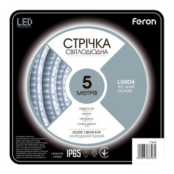 LED strip Feron LS604 12V 4.8W/m white