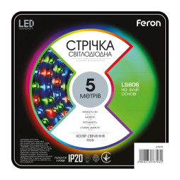 LED strip Feron LS606 12V 7.2W/m RGB (5 metres in a reel)