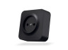 IP20 Outdoor single socket black graphite VIDEX BINERA