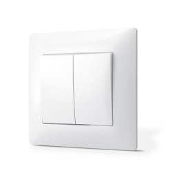 Two-button switch white TITANUM STANDARD TF-ST-SW2-W