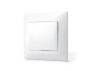 Single-button switch white TITANUM STANDARD