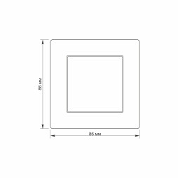 Single-button switch white TITANUM STANDARD