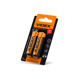 Salt battery AA/R6P small blister (pack of 2pcs) Videx
