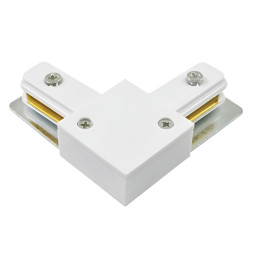 Connector L 2WAYS Lemanso for track systems white / LM513