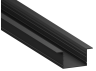 Aluminum profile for LED strip AL-29 2 meters black recessed LEDUA