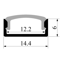 Surface profile AL-88 2m LEDUA