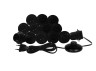 Makeup mirror light LED recessed 220V 13pcs E27 foot switch, black color LEDUA