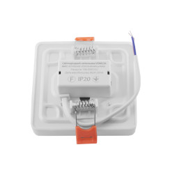 LED lamp square VENECIA 9w 185/265V 5000K recessed AVT
