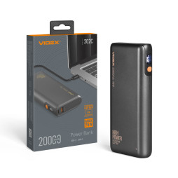 Power bank 20000mAh VIDEX VPB-202C 75W Black