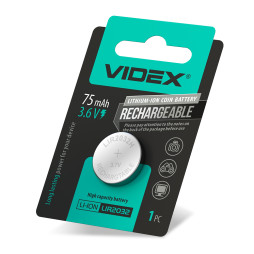 Lithium battery Videx LIR2032 1pc BLISTER CARD
