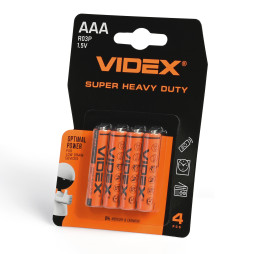 Salt battery VIDEX C/AAA 4pcs BLISTER