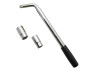 Wheel wrench telescopic. (rubberized) 17x19, 21x23mm 40CR LEMANSO LTL90006