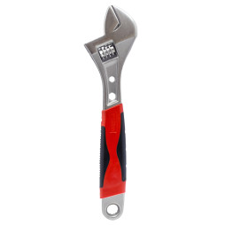 Wrench adjustable 12"/300mm with rubberized handle LEMANSO LTL90019