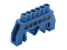 Connecting busbar 6*9 6ways Lemanso blue / LMA071
