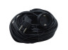 Extension cable 1 socket 10A 30m with grounding Lemanso / LMK062 black