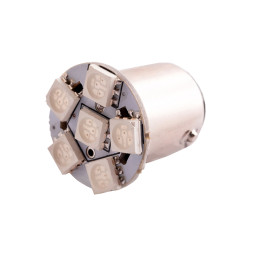 LED car lamp T25-5050-6SMD 1157 red 12V LEDUA