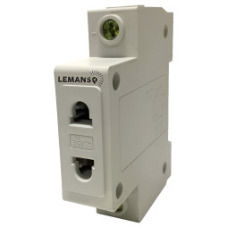 Lemanso modular socket on DIN-rail without grounding 16A LM689