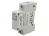 Single-phase voltage indicator 230V Lemanso on DIN-rail IP20 LM6361 white