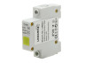 Single-phase voltage indicator 230V Lemanso on DIN-rail IP20 LM6361 yellow