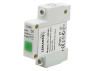 Single-phase voltage indicator 230V Lemanso on DIN-rail IP20 LM6361 green