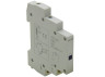 Single-phase voltage indicator 230V thin Lemanso on DIN-rail IP20 LM6381 blue
