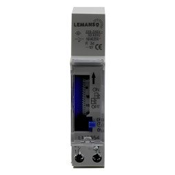 Timer Lemanso on DIN-rail narrow mechanical 16A-1NO+1NC LM6354