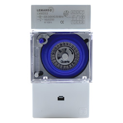 Timer Lemanso on DIN-rail mechanical 16A-1NO+1NC LM6353