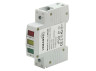 Three-phase voltage indicator 230V Lemanso on DIN-rail (3 colors: red, yellow, green) LM6362