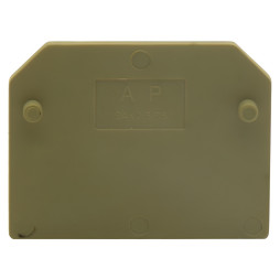 Side cap 10mm for SAK Lemanso / LMA2707 terminals yellow, multiple of 25pcs (price per piece)