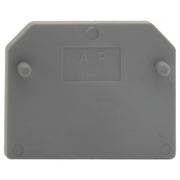 Side cap side 4mm for terminals JXB Lemanso / LMA2700 gray, multiple of 25pcs (price per piece)