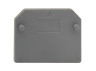 Side cap side 4mm for terminals JXB Lemanso / LMA2700 gray, multiple of 25pcs (price per piece)