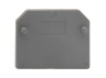 Side cap 6mm for terminals JXB Lemanso / LMA2701 gray, multiple of 25pcs (price per piece)