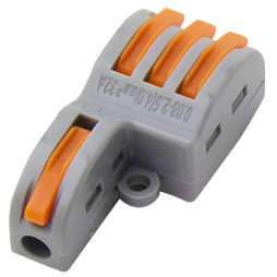 Terminal (1+3) double-sided Lemanso / LMA2623 orange flags (multiple of 25pcs)